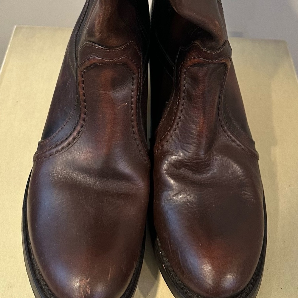 Frye Women's Brown Leather Heeled Boots
